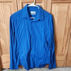 Calvin Klein Royal Blue Dress Shirt